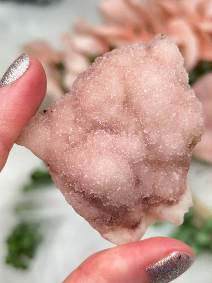 Indian Pink Druzy Quartz