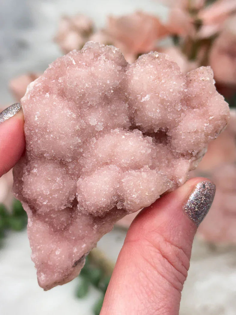 Indian Pink Druzy Quartz