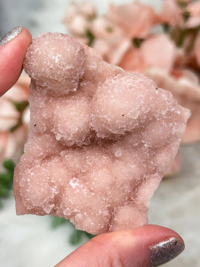 Indian Pink Druzy Quartz