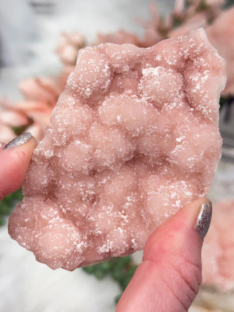 Indian Pink Druzy Quartz