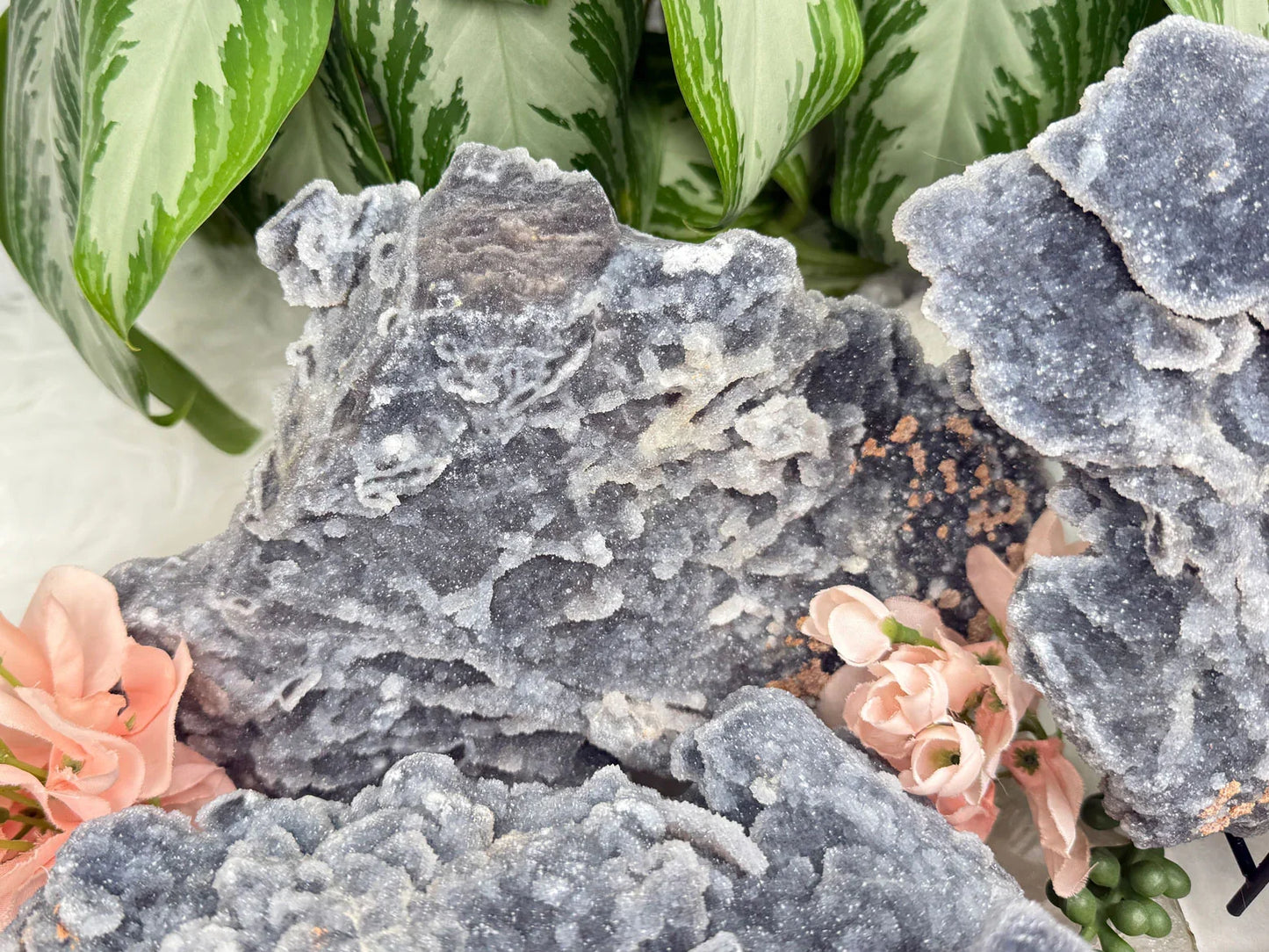 Large Gray Druzy Chalcedony