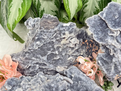 Large Gray Druzy Chalcedony