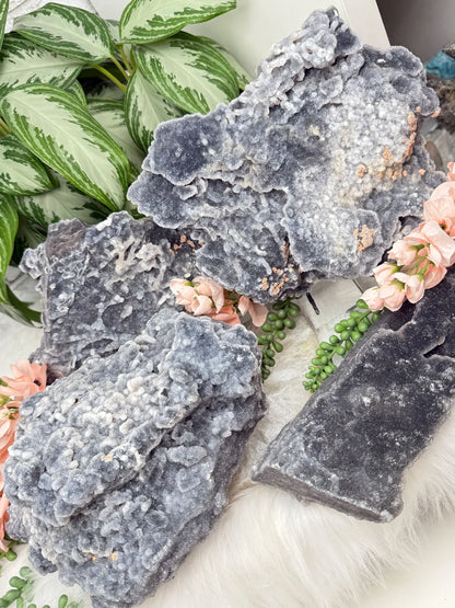 Large Gray Druzy Chalcedony