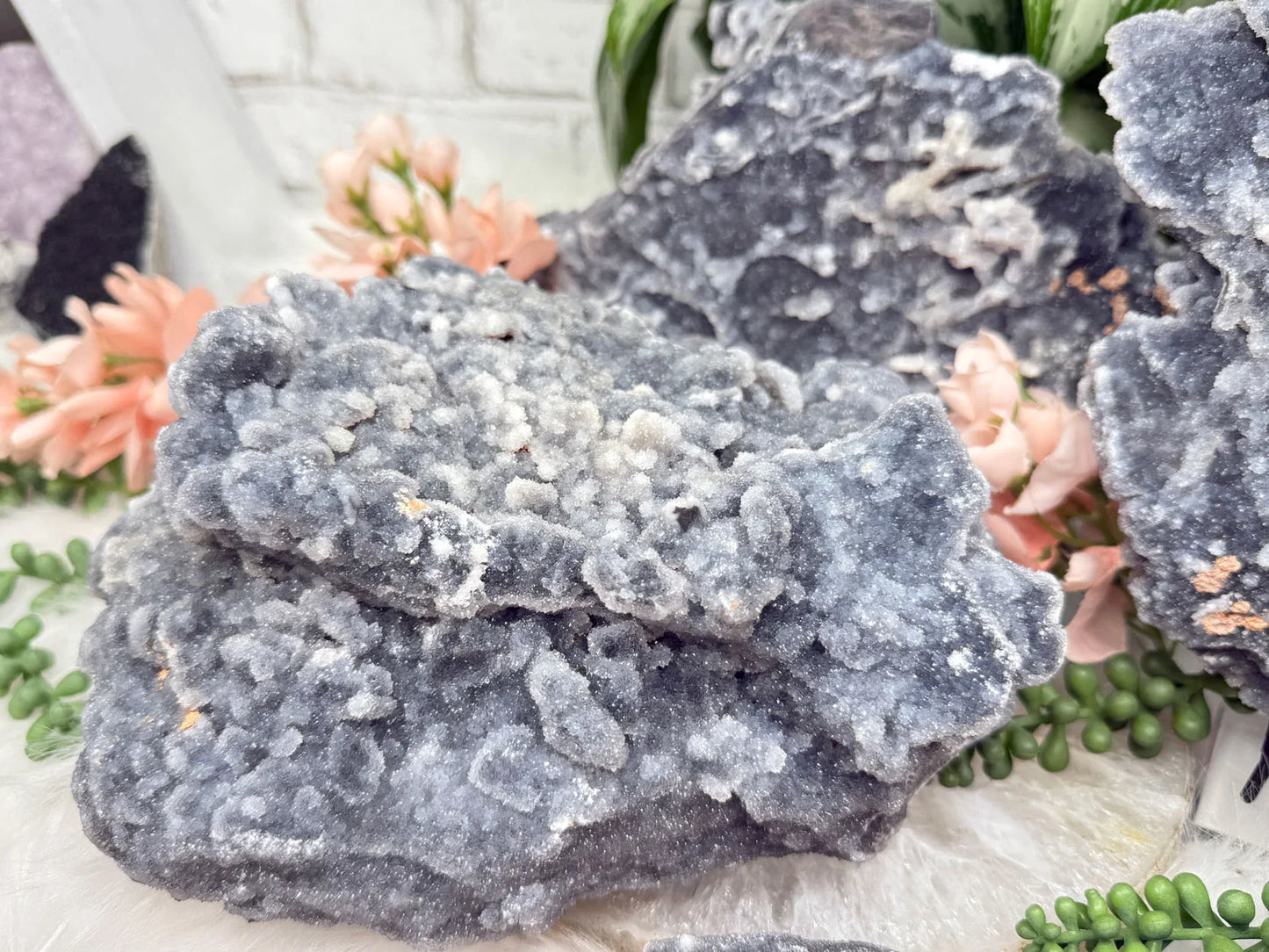 Large Gray Druzy Chalcedony