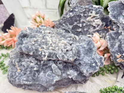 Large Gray Druzy Chalcedony
