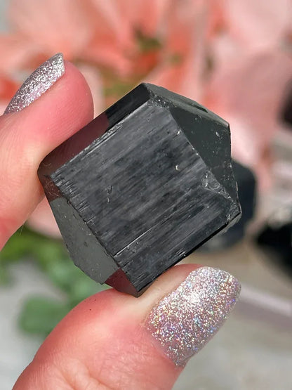 Namibia Black Tourmaline Points