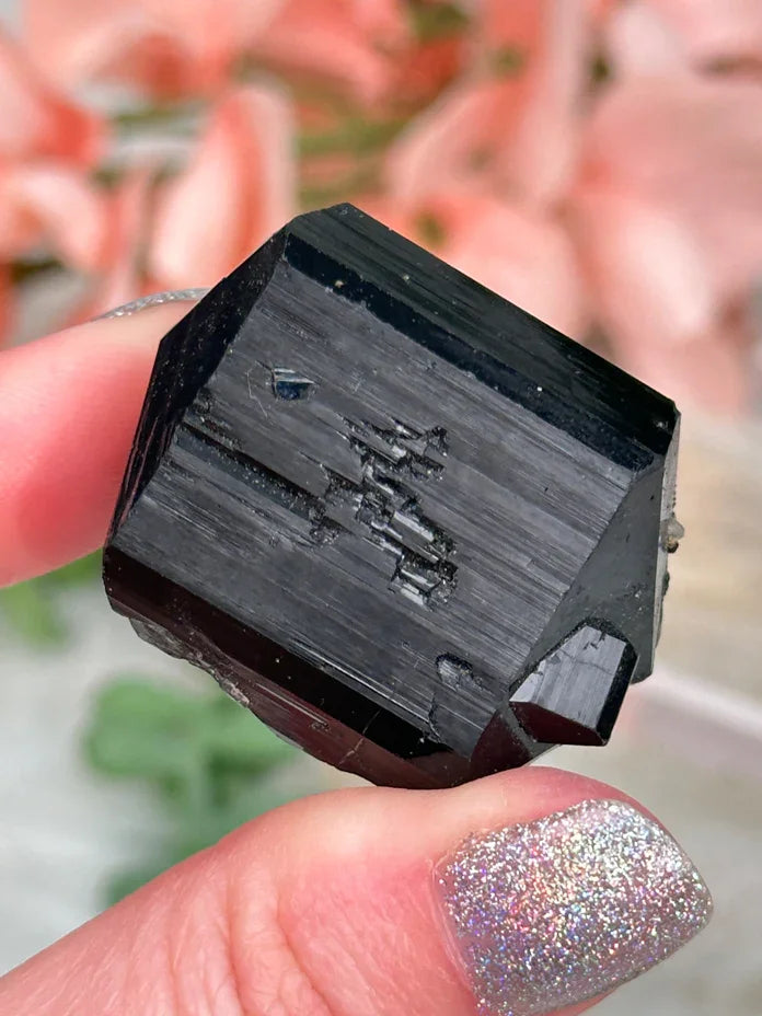 Namibia Black Tourmaline Points