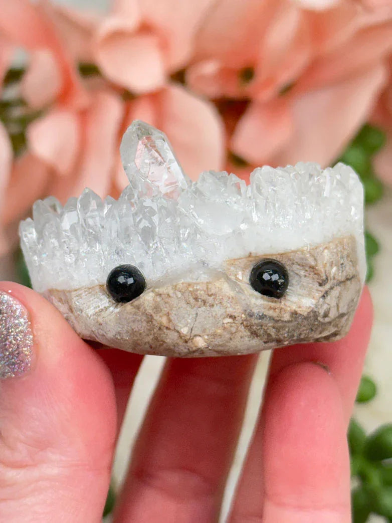 Quartz & Amethyst Hedgehogs