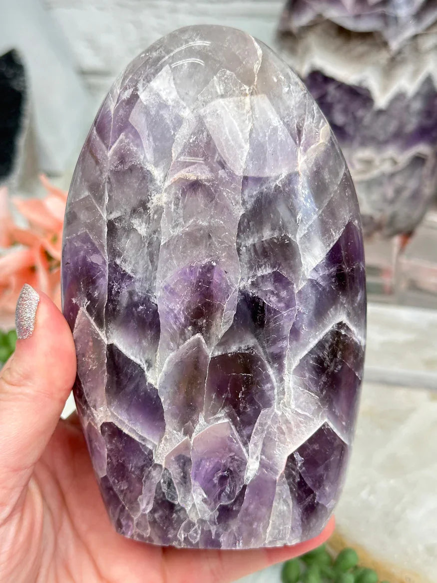 Chevron Amethyst Freeforms