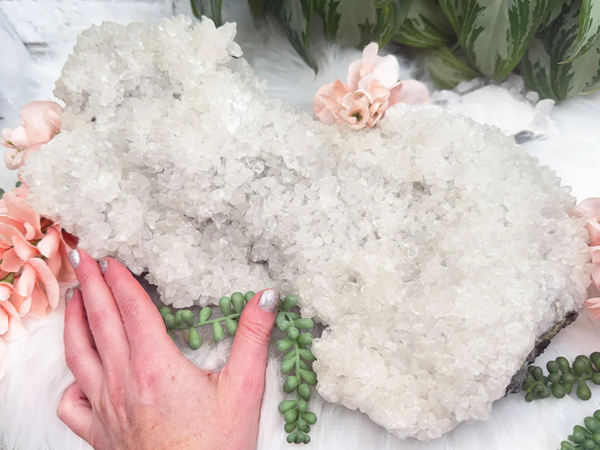 extra-large-white-calcite-cluster