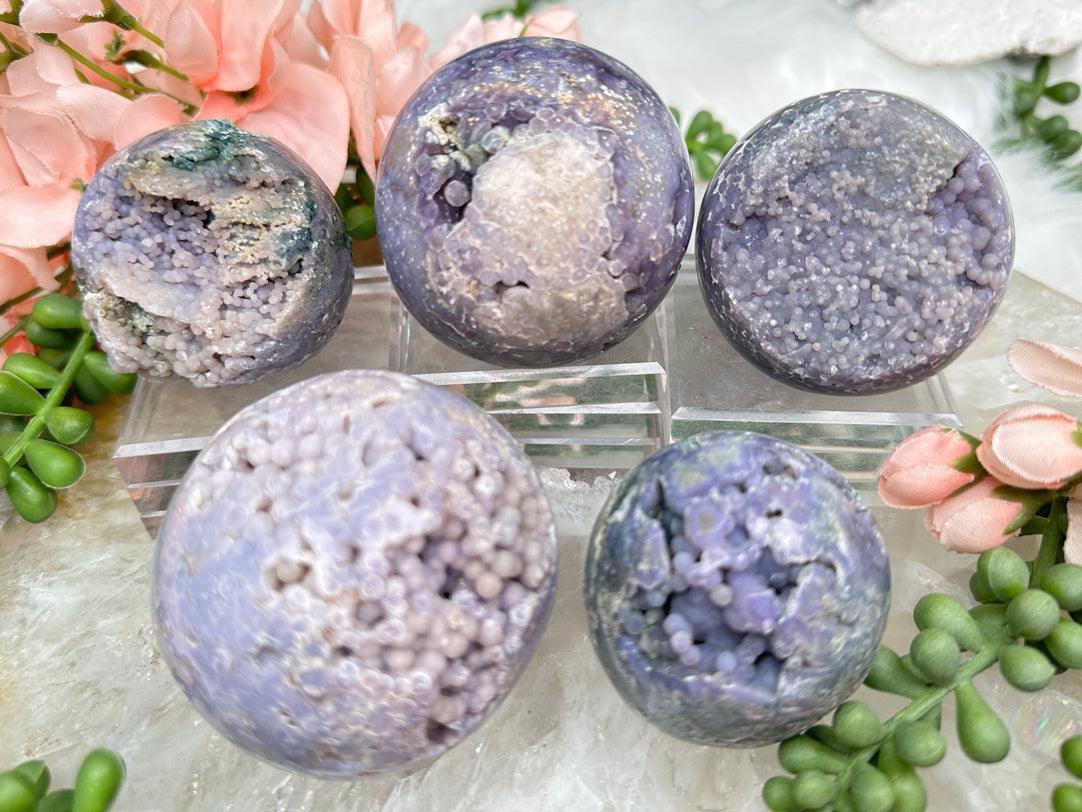 Grape Agate Spheres