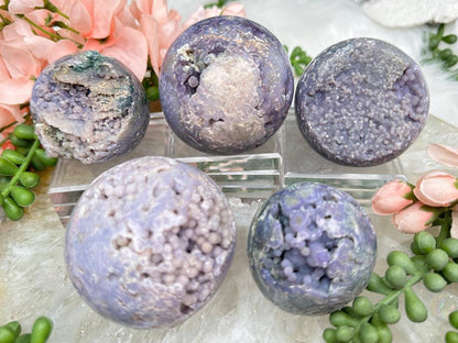 Grape Agate Spheres