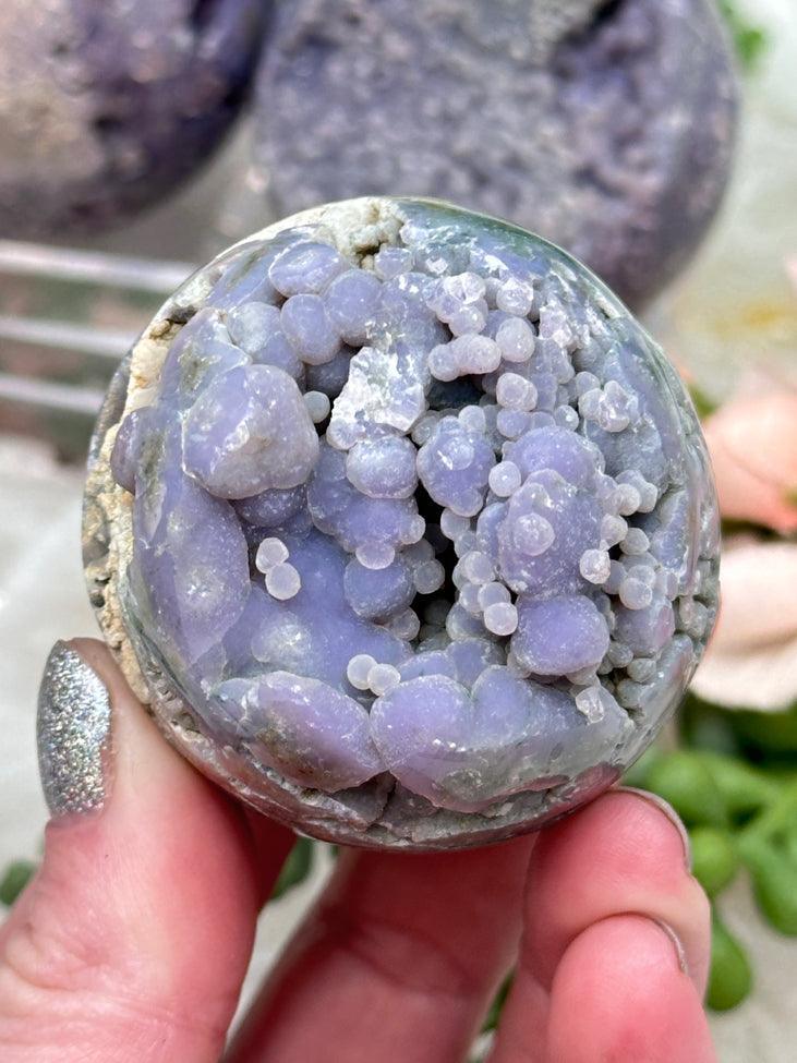 light-purple-grape-agate-sphere