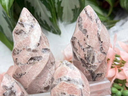 Peach Moonstone Flames