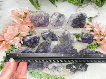 Chinese Purple Fluorite Clusters