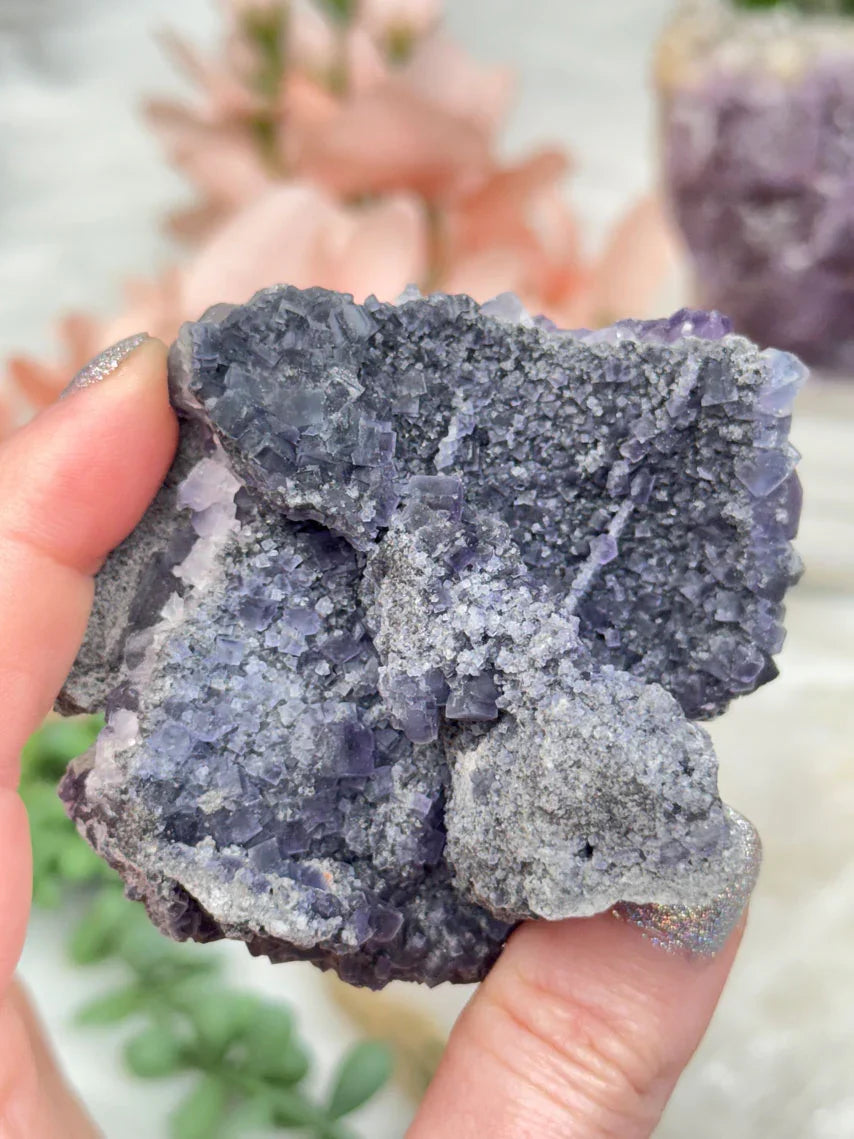 Chinese Purple Fluorite Clusters