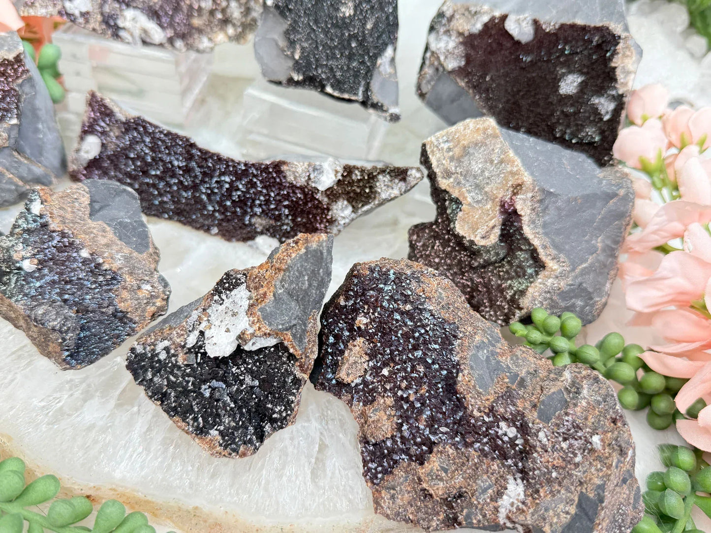 Iridescent Calcite Crystals