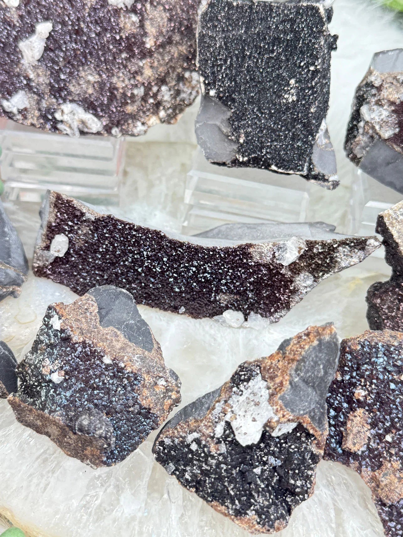 Iridescent Calcite Crystals