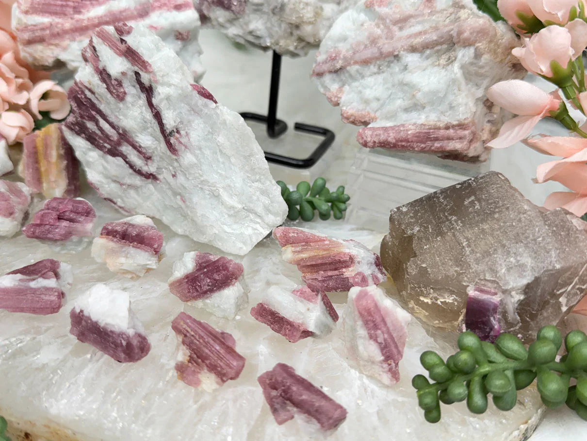 Pink Tourmaline Crystals