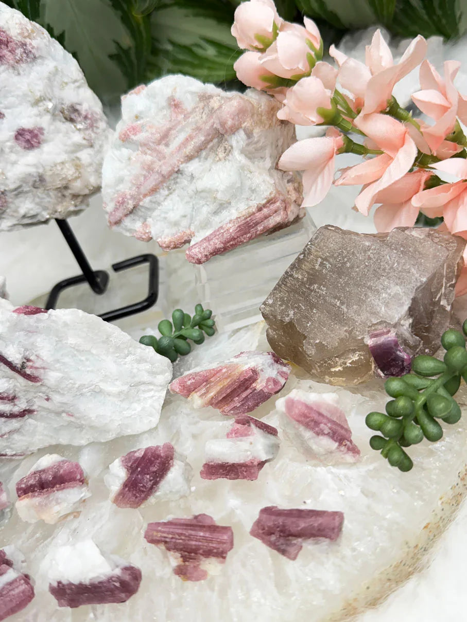 Pink Tourmaline Crystals