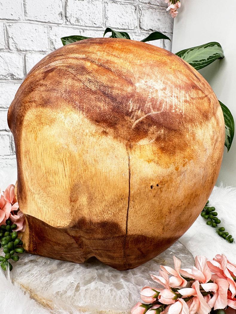 Indonesian Wood Skulls