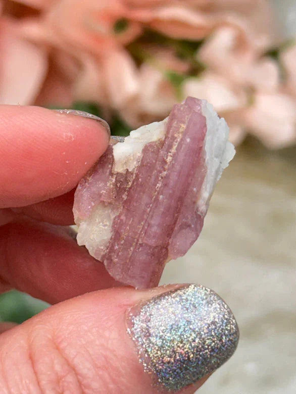 Pink Tourmaline Crystals