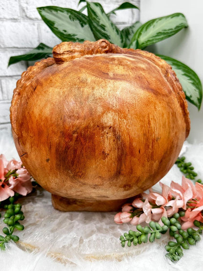 Indonesian Wood Skulls