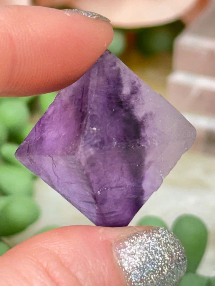 Purple Fluorite Octahedrons