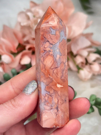 Cotton Candy Agate Points