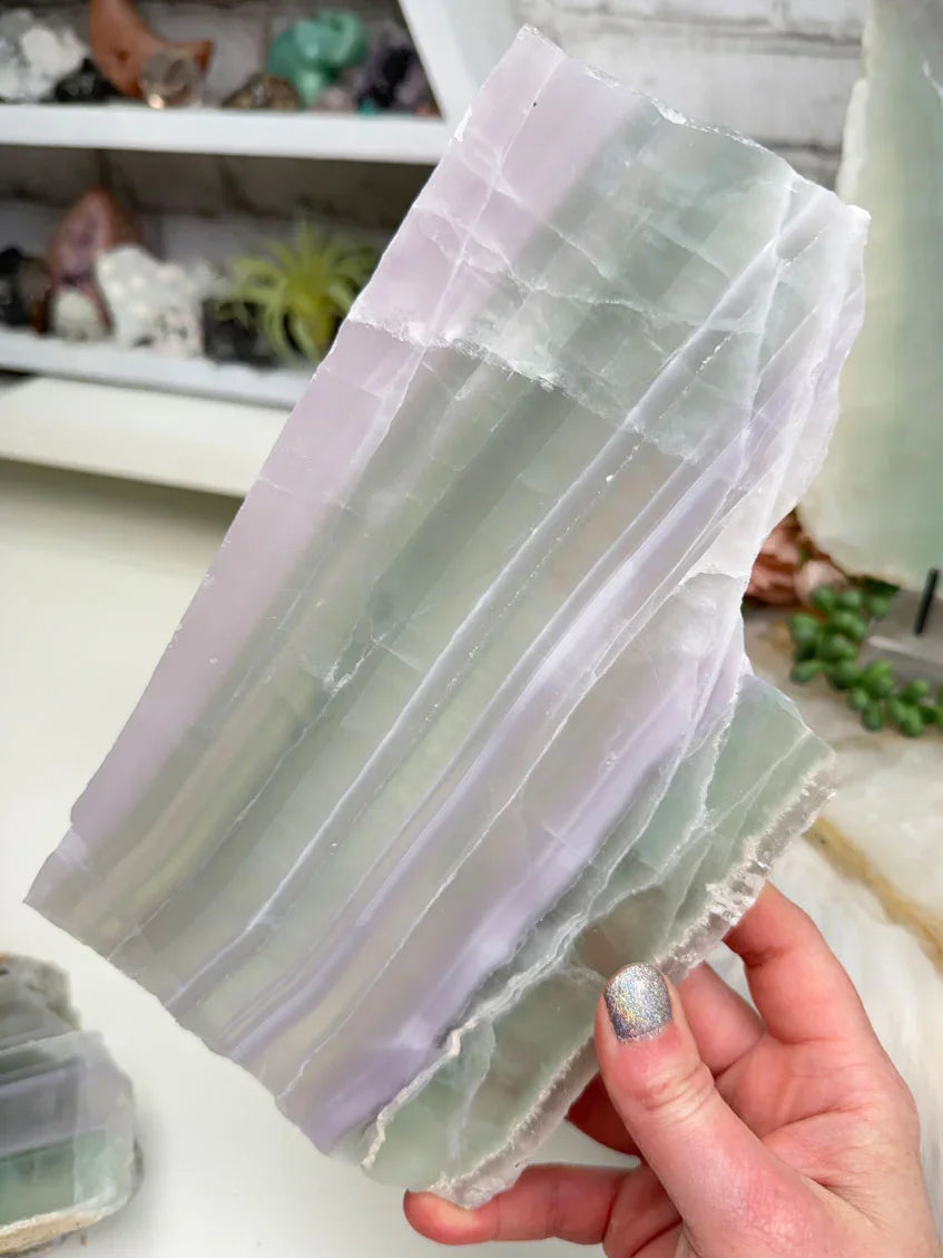 Purple Green Fluorite Slabs
