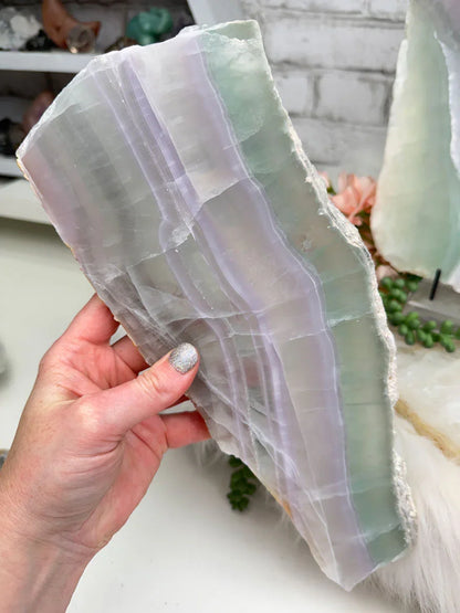 Purple Green Fluorite Slabs