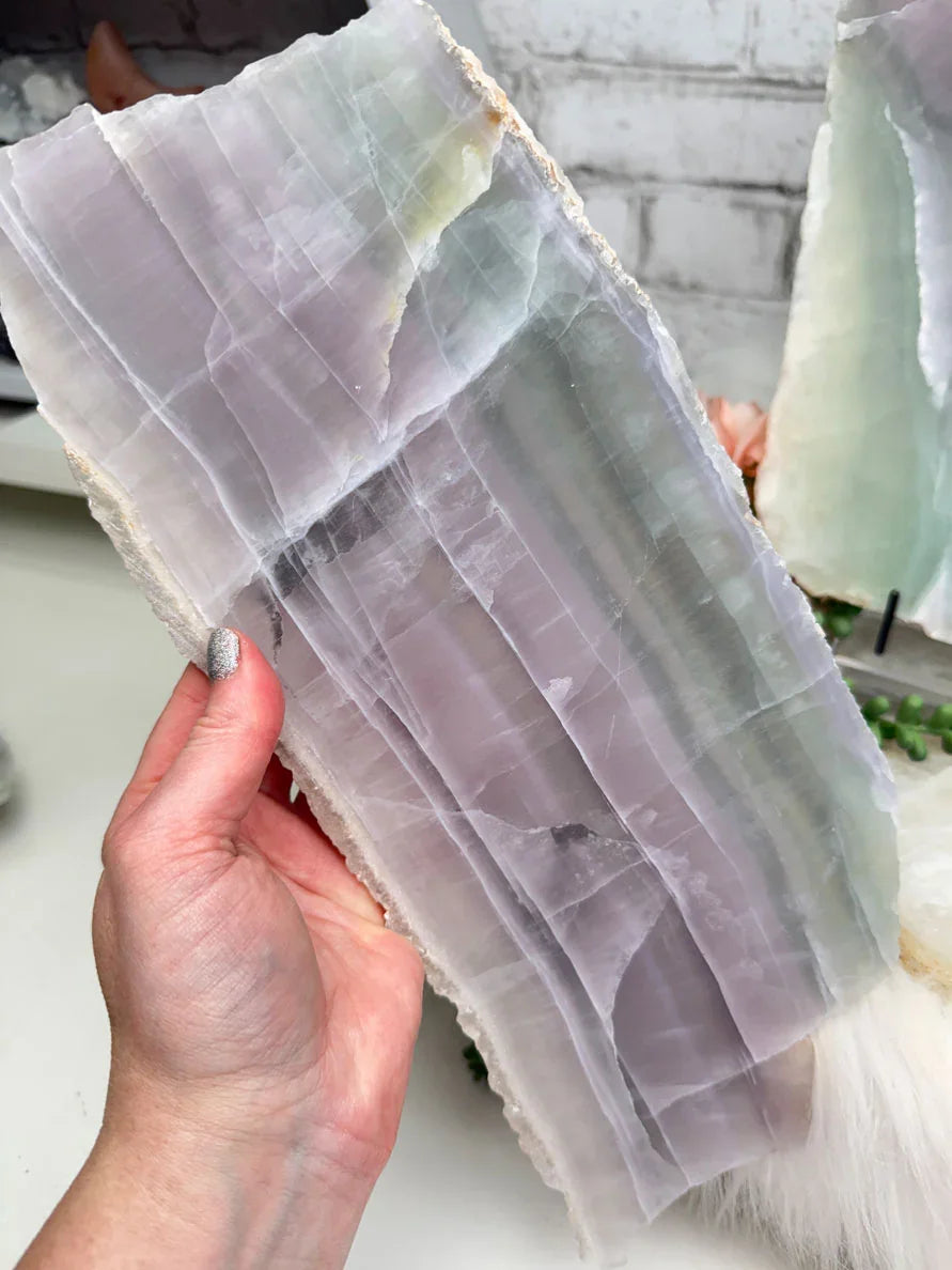 Purple Green Fluorite Slabs