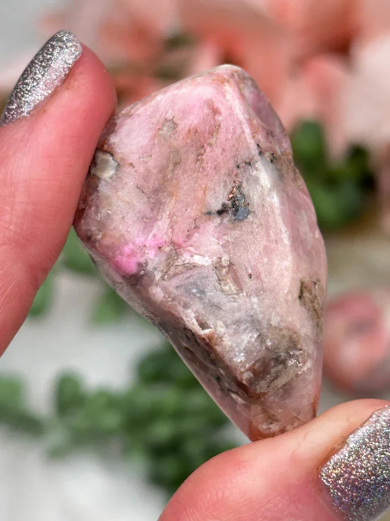 Cobalto Calcite Spheres & Tumbles