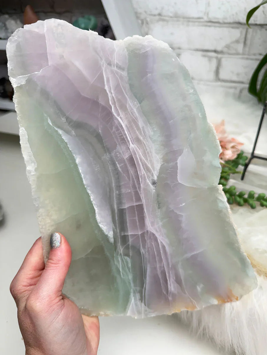 Purple Green Fluorite Slabs
