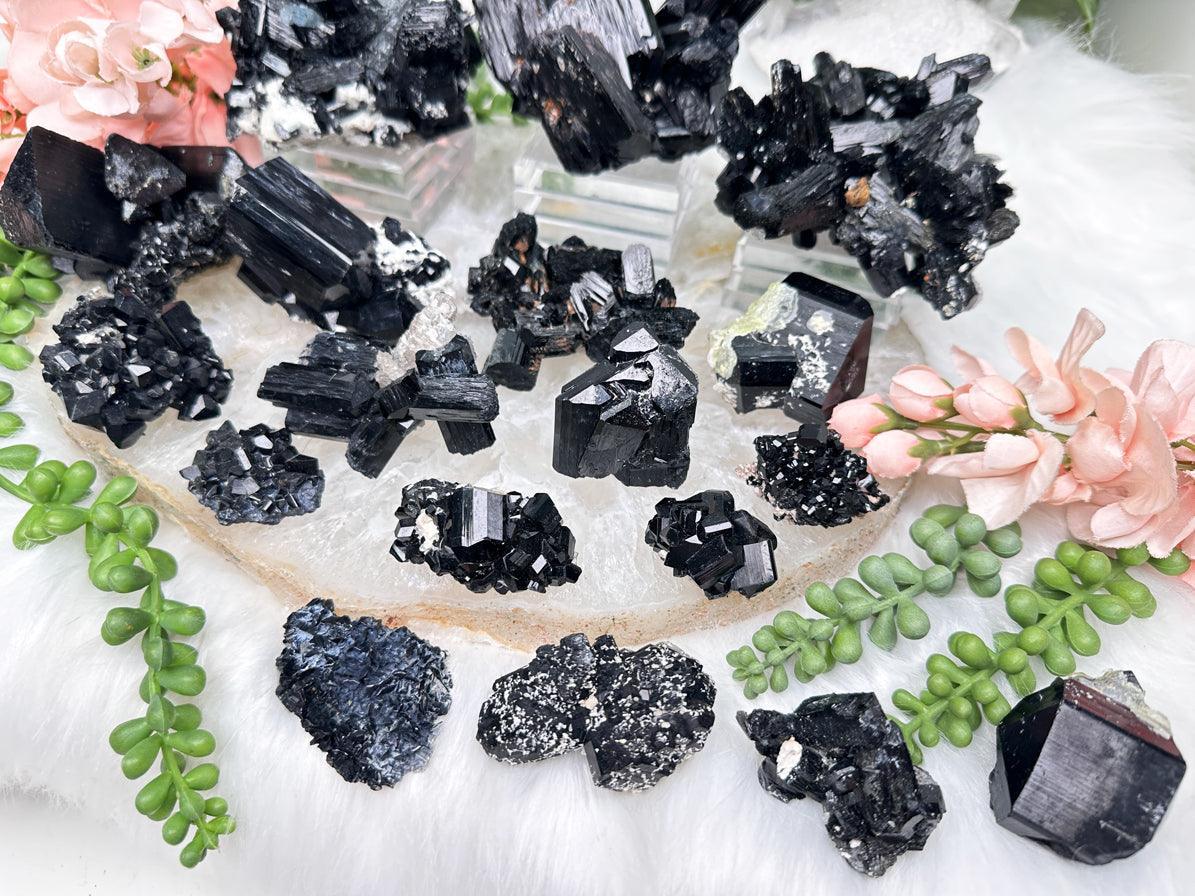 Black Schorl Tourmaline Clusters