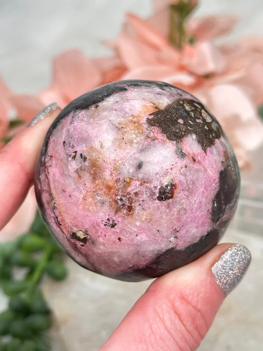 Cobalto Calcite Spheres & Tumbles