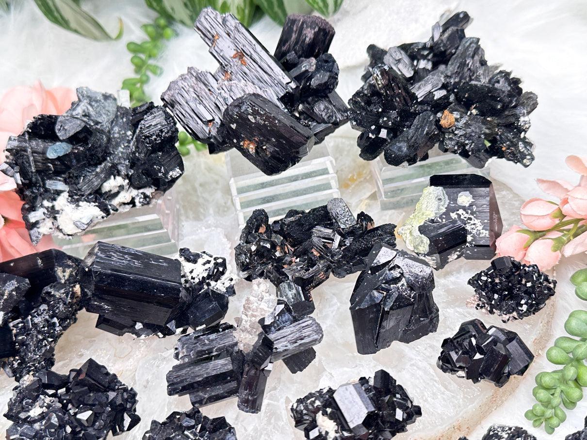 Black Schorl Tourmaline Clusters