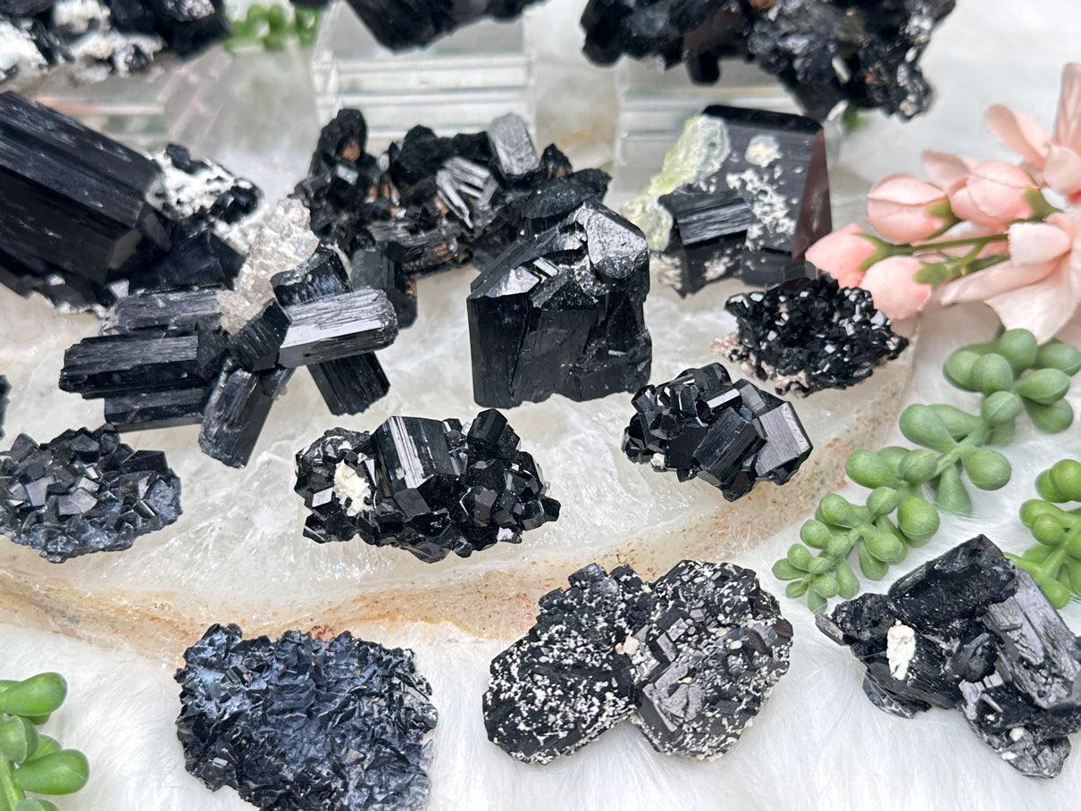 Black Schorl Tourmaline Clusters