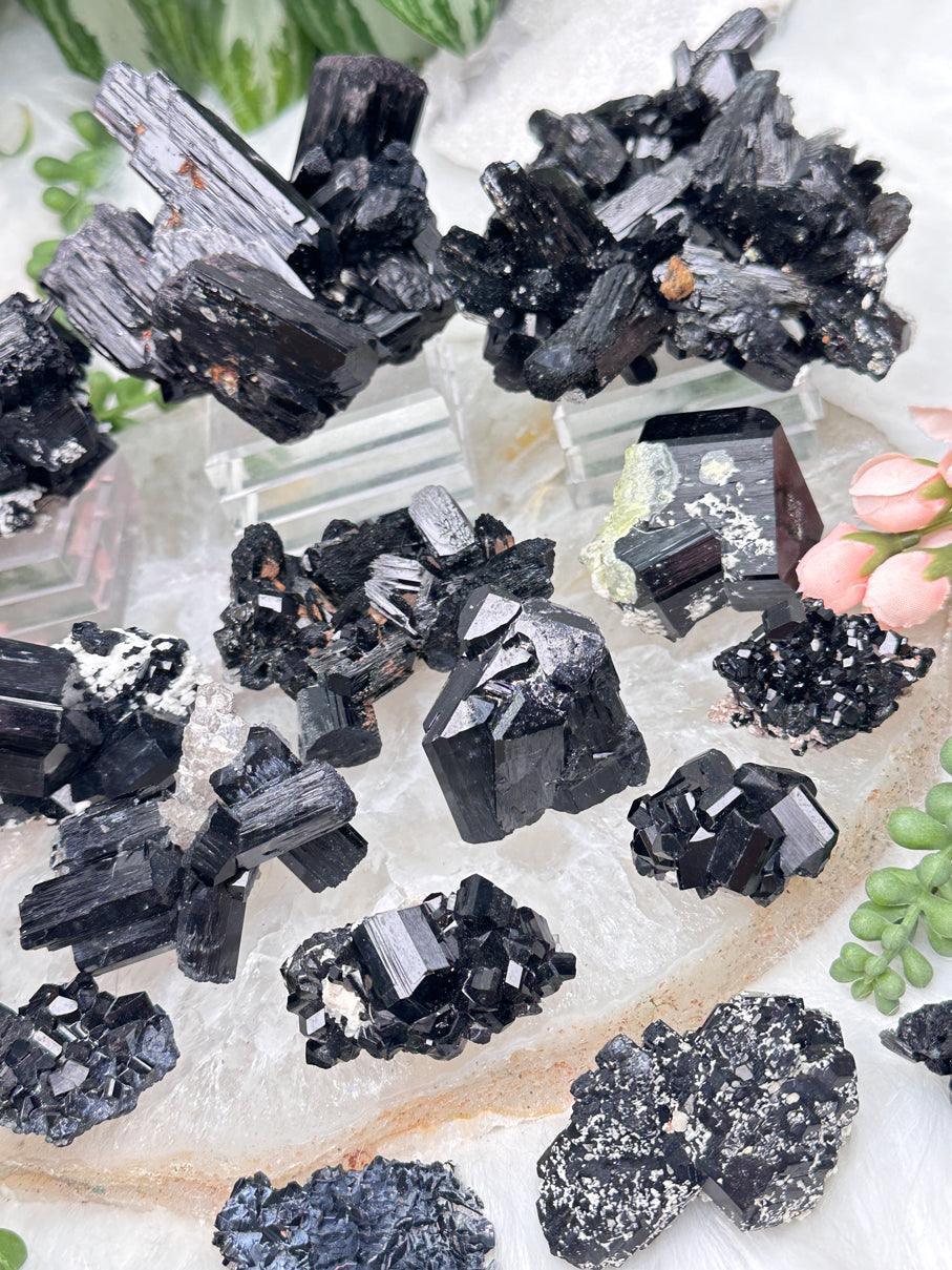 Black Schorl Tourmaline Clusters