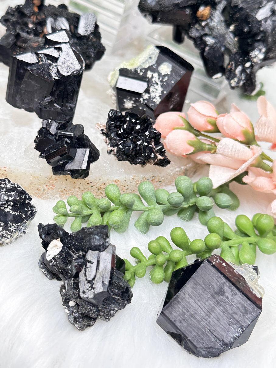 Black Schorl Tourmaline Clusters