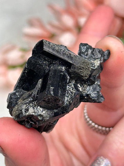 Black Schorl Tourmaline Clusters