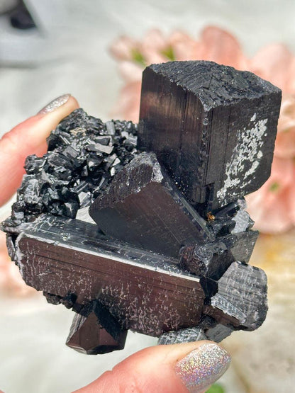 Black Schorl Tourmaline Clusters