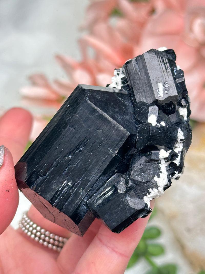 Black Schorl Tourmaline Clusters