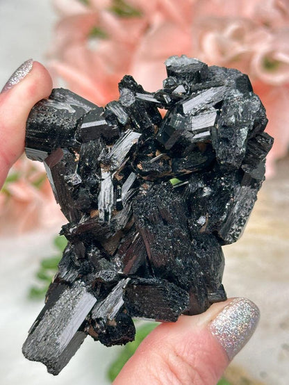 Black Schorl Tourmaline Clusters