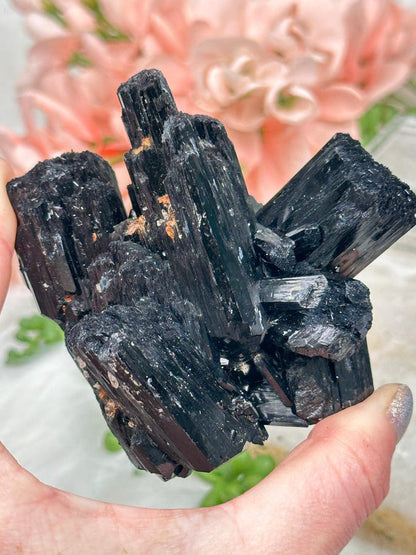 Black Schorl Tourmaline Clusters