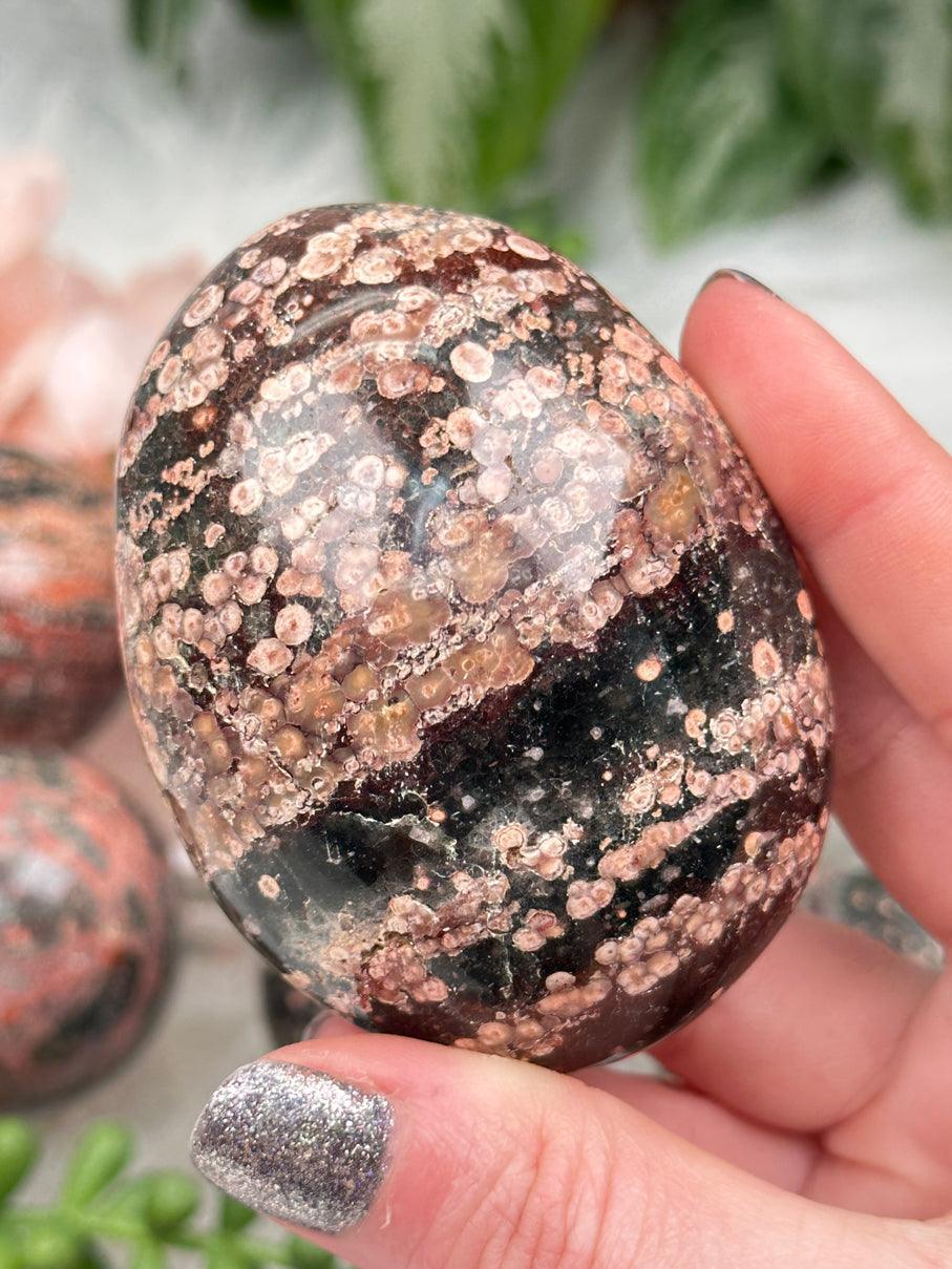 Fire Calcite Spheres & Palms