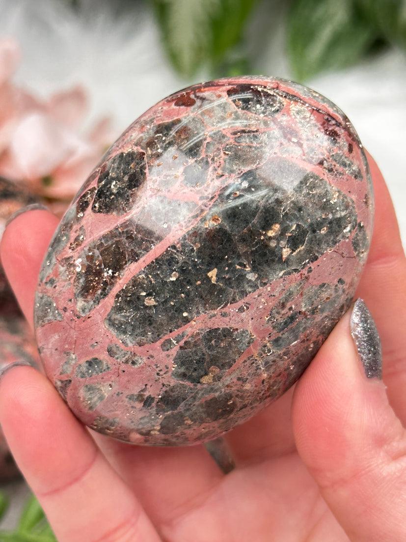 Fire Calcite Spheres & Palms