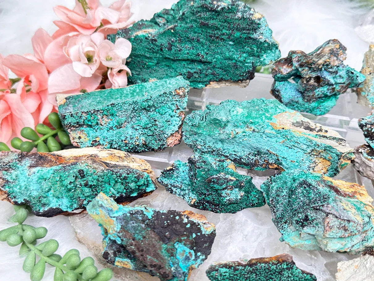 chrysocolla-malachite-clusters-from-morocco