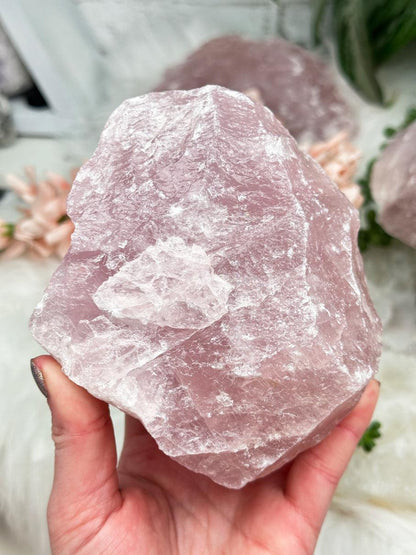 Large Raw Rose Quartz