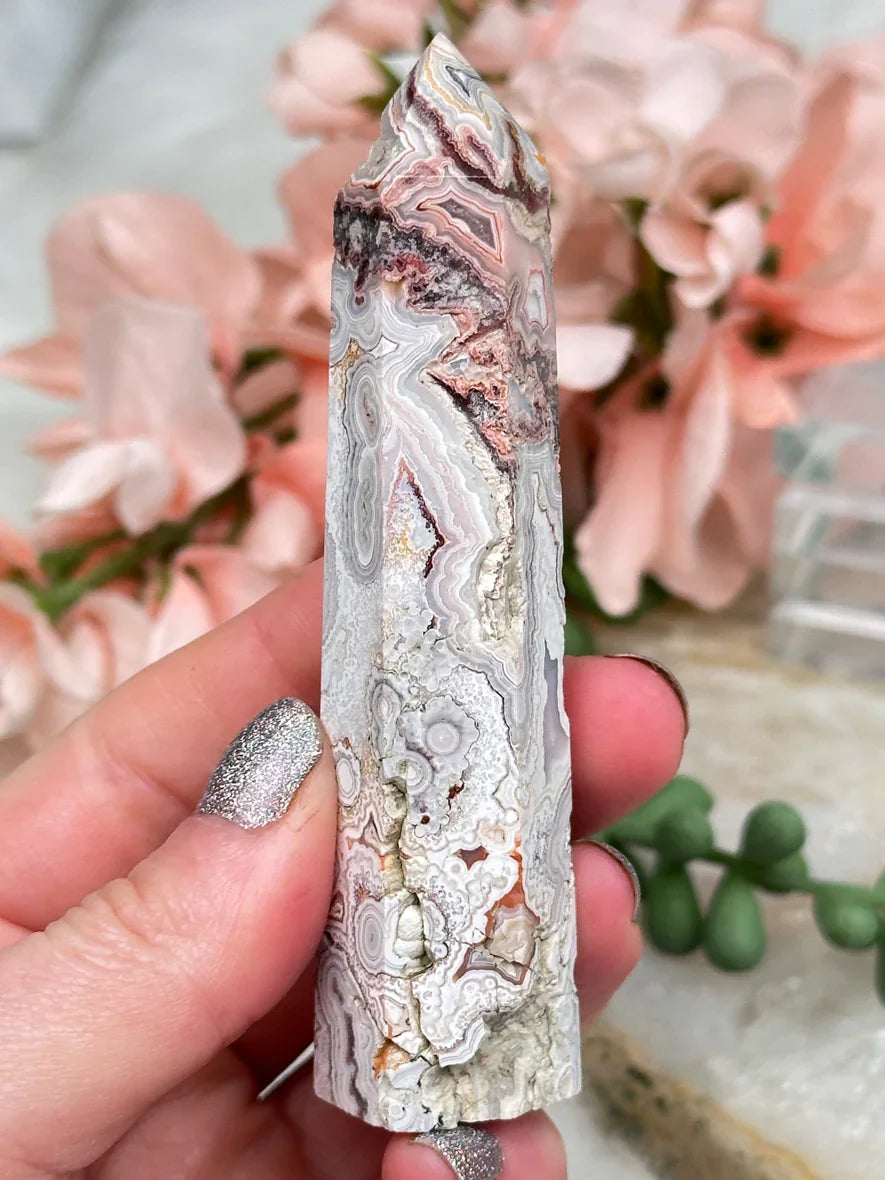 orange-white-crazy-lace-agate-point